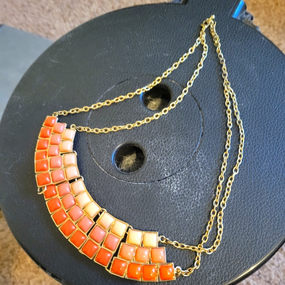 Orange/ peach necklace